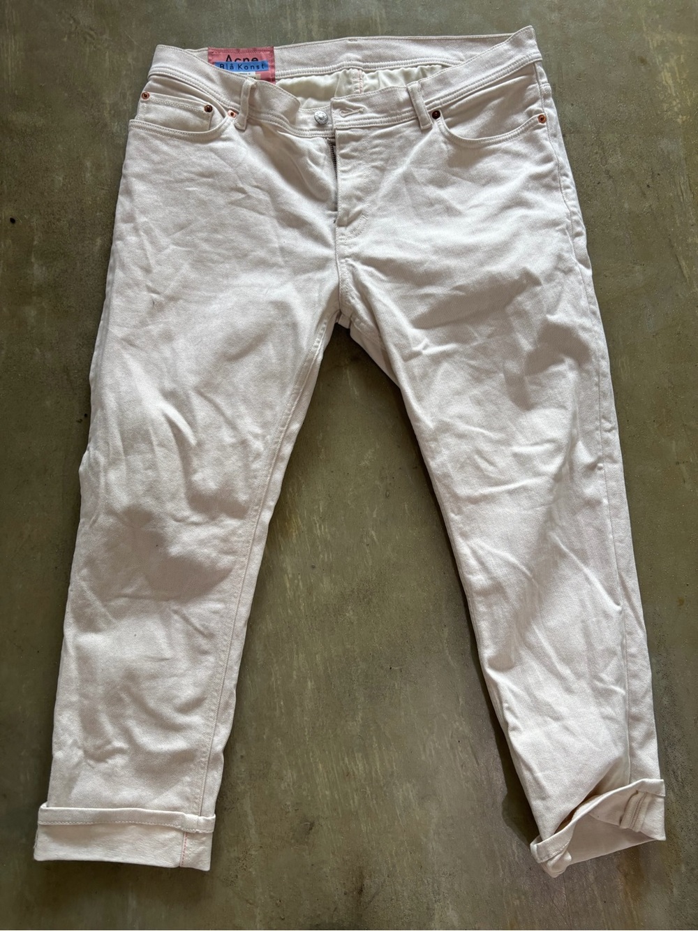 Acne Studios White Jeans